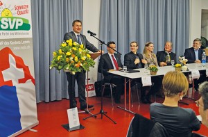 Schütz trifft SVP Vorsitzenden Toni Brunner in Udligswil